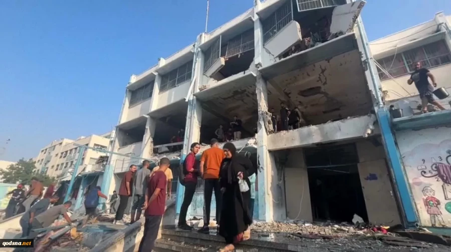 Israeli strike on UNRWA school in Gaza martyrs 14 civilians