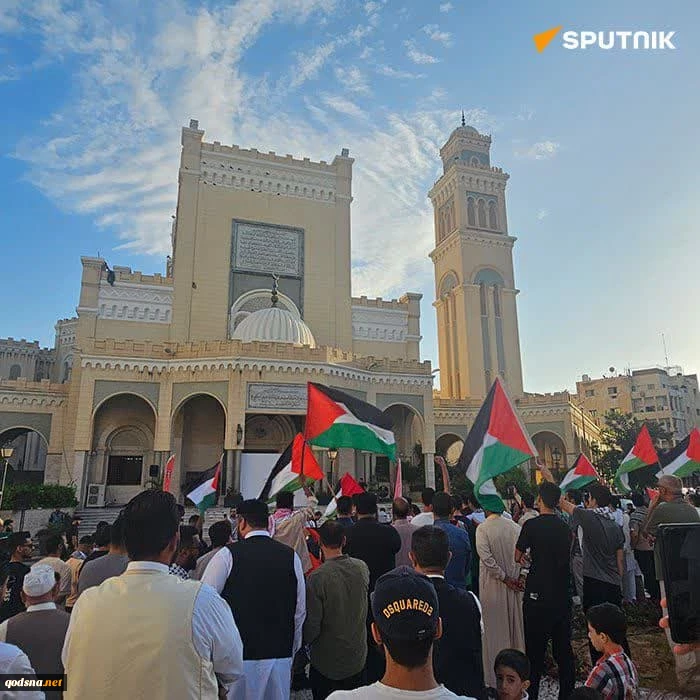 تظاهرات گسترده مردم لیبی در حمایت از فلسطین 2