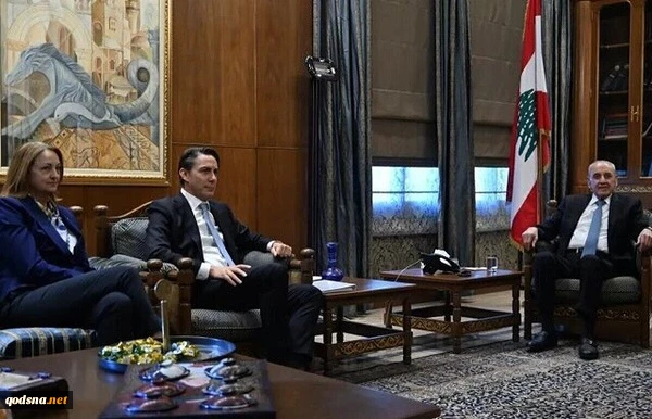 دیدار فرستاده ویژه آمریکا با رئیس پارلمان لبنان در بیروت 2