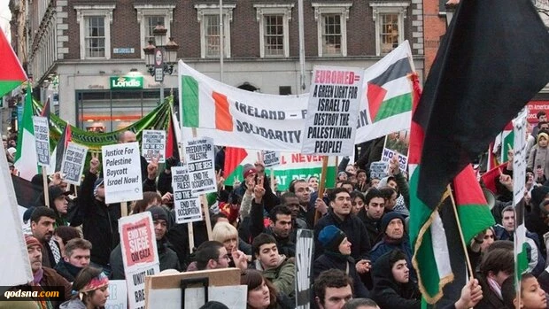 تظاهرات حامیان فلسطین در ایرلند 2