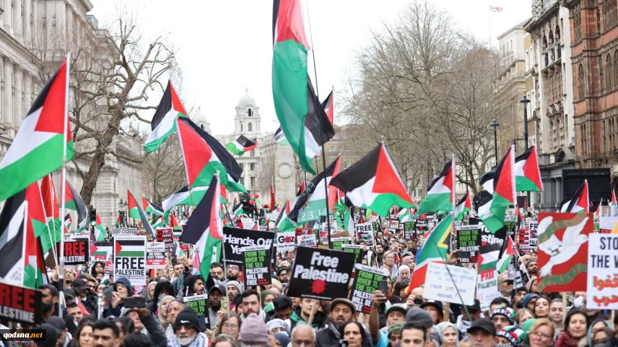 تظاهرات حامیان فلسطین در لندن 2