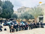 حضور ۵۰ هزار نفر در نماز جمعه مسجد الاقصی  3