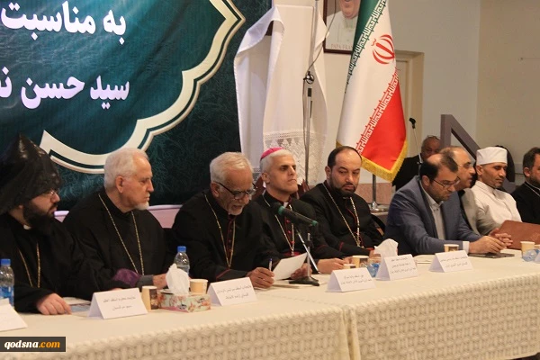 گزارش تصویری نشست خبری رهبران و نمایندگان ادیان توحیدی به مناسبت تشییع پیکر شهید نصر الله و شهید صفی الدین 6