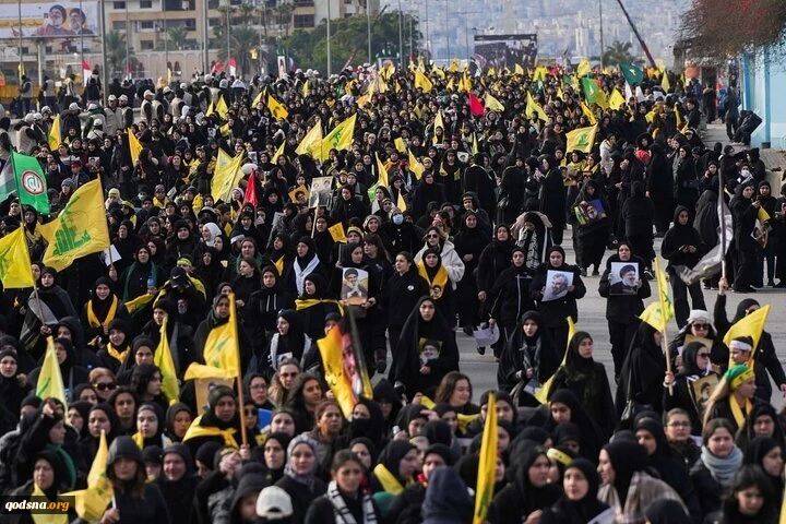 تشییع باشکوه شهید نصرالله نشان داد حزب الله زنده است 2