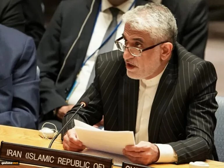 در نامه ای به دبیرکل سازمان ملل، شورای امنیت و رئیس مجمع عمومی سازمان ملل
نامه ایران به سازمان ملل درباره اظهارات بی‌شرمانه اسرائیل و آمریکا علیه رهبر معظم انقلاب 2