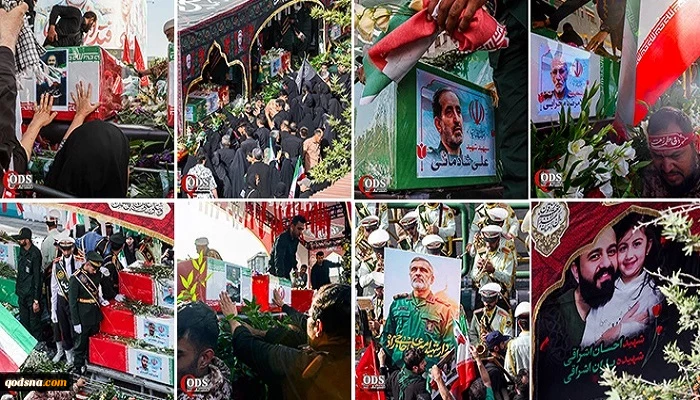 في مراسم تشييع مليونية.. الشعب الايراني يبايع الشهداء   2