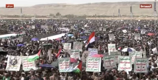 تظاهرات مجدد مردم یمن در حمایت از  غزه/ انتقاد از سکوت و تماشاچی بودن جهانیان در برابر جنایات جنگی اشغالگران