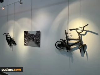 قدسنا گزارش می‌دهد؛ افتتاح نمایشگاه «دوچرخه و کودکان غزه» در موزه فلسطین/ اکبرزاده: پیام کودکان غزه را مخابره می‌کنم+ تصاویر