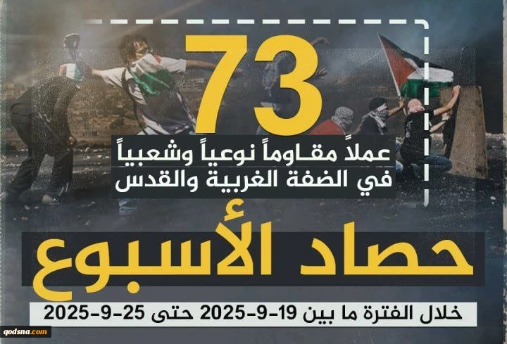 مرکز پژوهشی آماری معطی گزارش داد؛

73 عملیات مقاومتی در یک هفته اخیر/ ثبت میانگین 10 عملیات در هر روز+ نمودار 3