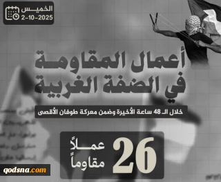 مرکز پژوهشی معطی منتشر کرد؛

 26 عملیات مقاومتی در کرانه باختری در 48 ساعت اخیر