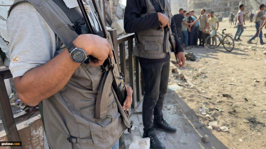 تصاویر استقرار نیروهای امنیتی غزه در میادین و چهارراه‌های شهر غزه پس از برقراری آتش‌بس  2