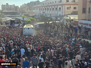 تصاویر دیگری از استقبال فلسطینی‌ها از اسرای آزاد شده در خانیونس