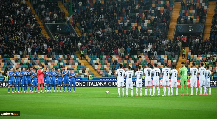 Zionist regime’s national anthem booed during Italy World Cup qualifier