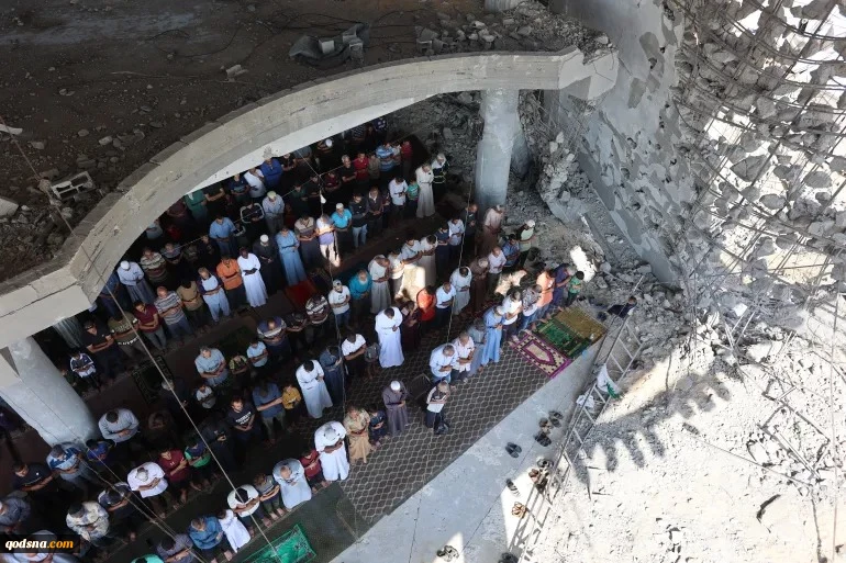 Friday prayers held on the ruins of Gaza’s mosques