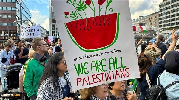 حامیان فلسطین در سوئد مخالفت خود را با الحاق کرانه باختری اعلام کردند 2