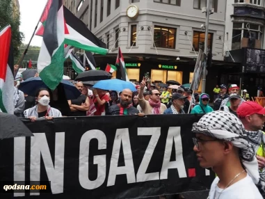 تظاهرات همبستگی با فلسطین در شهر سیدنی
