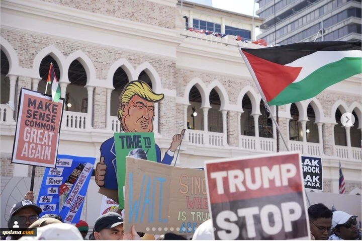 اعتراضات علیه ترامپ در کوالالامپور 2