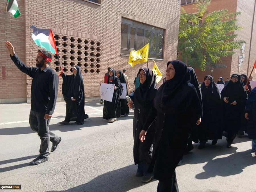 راهپیمایی ضد استکباری دانشجویان و اساتید دانشگاه صنعتی شریف 3