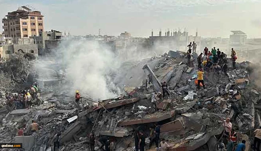 جنگنده‌های صهیونیستی شمال غزه را بمباران کردند 2