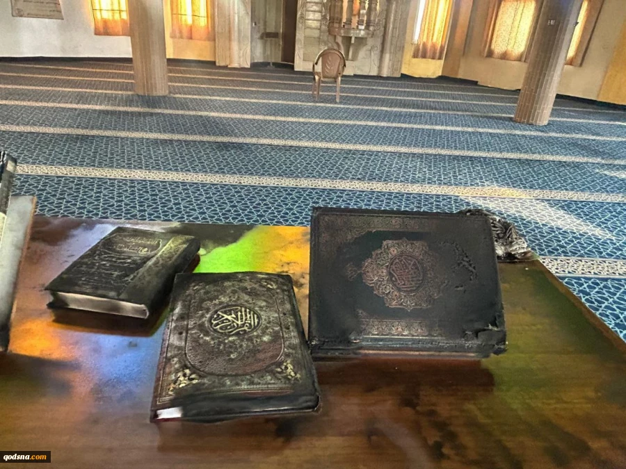 صهیونیست‌ها مسجدی را در شمال کرانه باختری به آتش کشیدند/ واکنش وزارت اوقاف فلسطین+ تصاویر 6