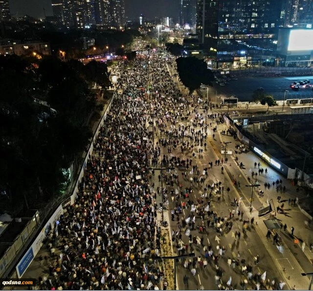 تظاهرات هزاران صهیونیست در قلب اراضی اشغالی 2