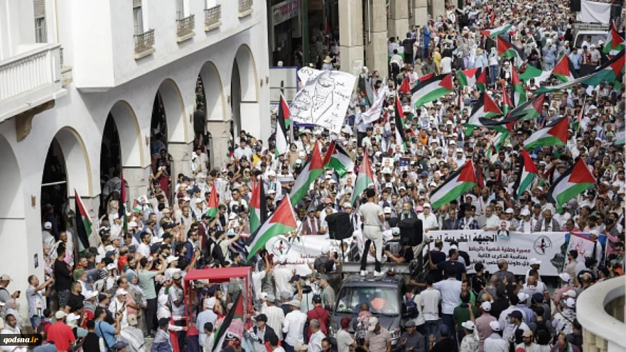 تظاهرات در ۳۰ شهر مغرب؛ مردم خواهان پایان عادی‌سازی روابط کشورشان با اسرائیل شدند 2