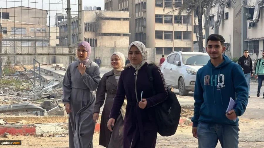 روح به کالبد دانشگاههای غزه بازگشت؛ بازگشت دانشجویان به دانشگاه  3