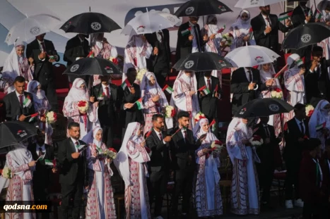 ۵۴ زوج زندگی خود را بر خرابه‌های غزه  آغاز کردند