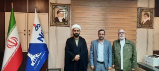 دیدار دبیر جمعیت دفاع از ملت فلسطین استان خوزستان با مدیرعامل شرکت ملی حفاری