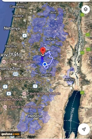 هشدار «صدی سوشال» درباره تغییرات بحث‌برانگیز در نقشه‌های گوگل از کرانه باختری
