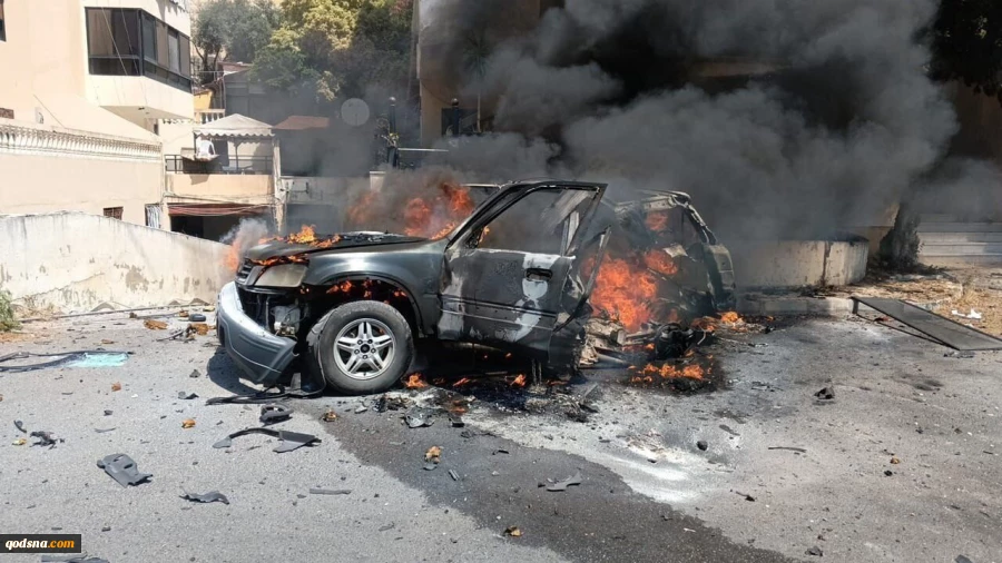 حمله پهپادی رژیم صهیونیستی  به یک خودرو در جنوب لبنان 2