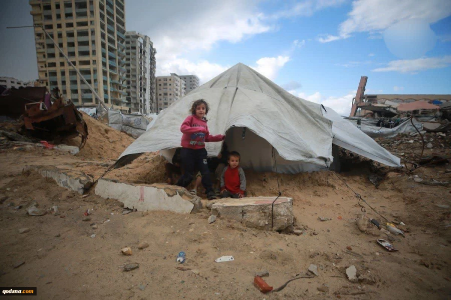 شبکه سازمان‌های مردم‌نهاد فلسطینی: با نزدیک شدن طوفان فعلی، ۹۰۰ هزار آواره در چادرهای مخروبه در نوار غزه زندگی می‌کنند  2