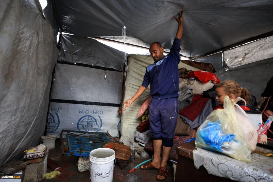 ۲۱ فلسطینی در نوار غزه به دلیل سرما جان باختند 2