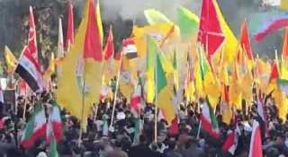 مسيرات حاشدة في العراق تضامنا مع إيران وتنديدا بالسياسات الامريكية