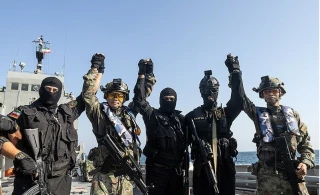 رزمایش دریایی ایران و چین و روسیه