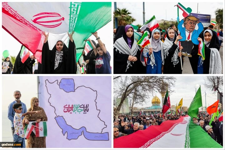 مسيرات ذكري انتصار الثورة الإيرانية في جميع انحاء إيران 9