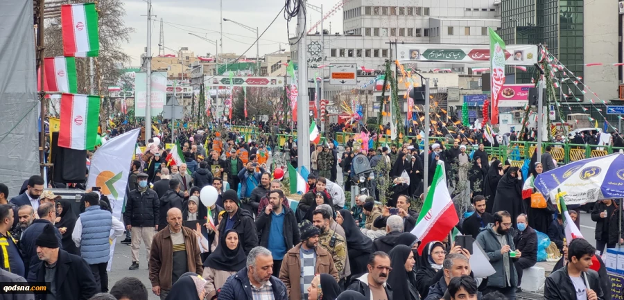 راهپیمایی 22 بهمن از قاب دوربین خبرنگارخبرگزاری قدس (قدسنا) 3