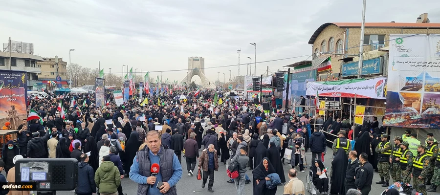 راهپیمایی 22 بهمن از قاب دوربین خبرنگارخبرگزاری قدس (قدسنا) 8