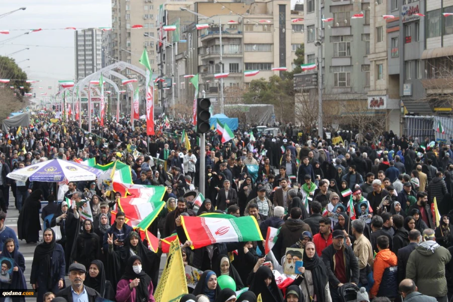 راهپیمایی پرشکوه یوم الله 22 بهمن از قاب دوربین خبرگزاری قدس ( قسمت 2 ) 6