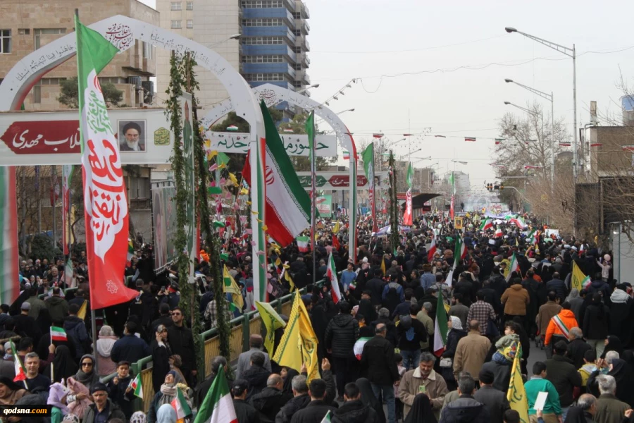راهپیمایی پرشکوه یوم الله 22 بهمن از قاب دوربین خبرگزاری قدس ( قسمت 2 ) 7