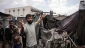 چادرهای آوارگان فلسطینی در باران غرق شد