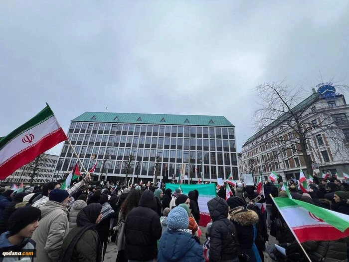 فریاد حمایت از ایران در اسلو طنین‌انداز شد 2