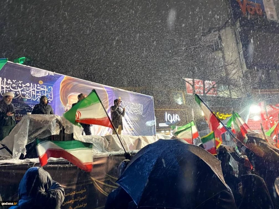 شب قدر پایتخت با فریاد «حیدر حیدر» زیر برف و باران 2