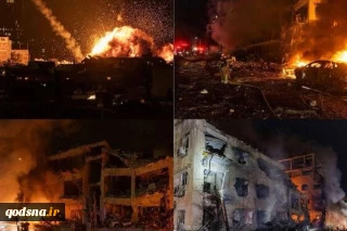 حمله شدید موشکی ایران