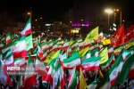 التجمعات الليلية في ساحة الثورة بطهران لدعم القوات المسلحة في مواجهة العدو الصهيوالامريكي 6
