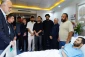 عیادت ملی‌پوشان فوتبال از جانباز جنگ رمضان
