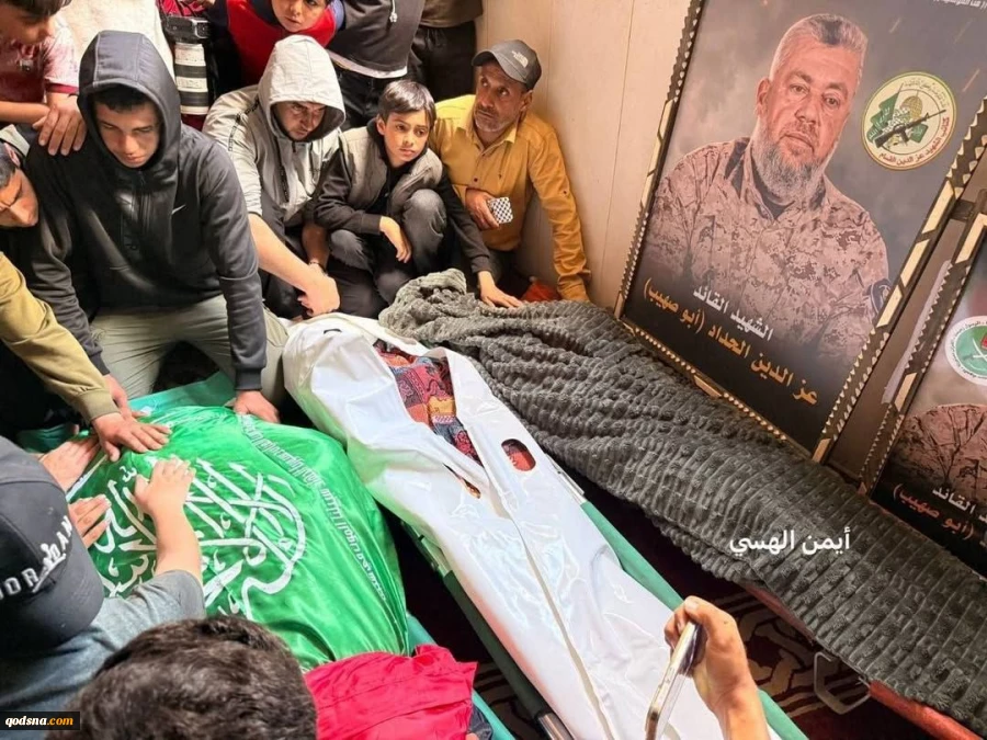 Thousands march in funeral of commander Izzuddin al-Haddad in Gaza