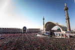 صفوف متراکم مردم عزادار ایران در اقامه نماز بر پیکر مطهر امام مجاهد شهید حضرت آیت‌الله العظمی سیّدعلی خامنه‌ای و شهدای خانواده ایشان 9
