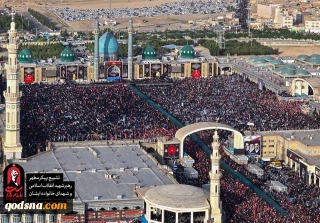 بدء مراسم الوداع وتشييع الإمام الشهيد (رض) من مسجد جمكران والمشيعيون يرفعون رايات الثأر