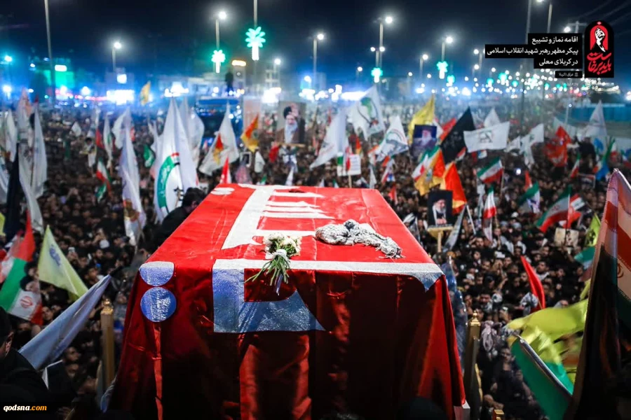 تصاویری از تشییع رهبر شهید انقلاب در کربلای معلی؛ عمود ۱۳۷۹ 2